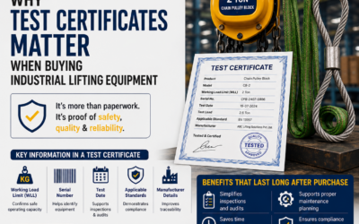 Why Test Certificates Matter When Buying Industrial Lifting Equipment